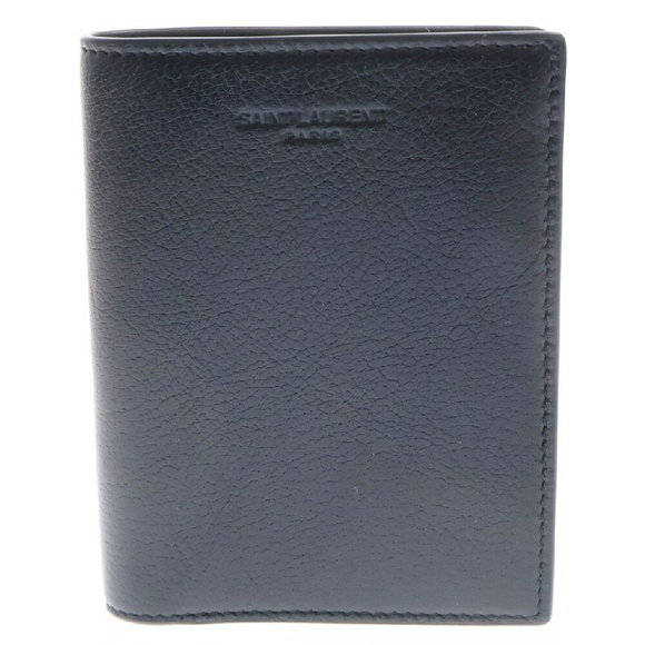 SAINT LAURENT PARIS Black Leather Wallet - Picture 1 of 6